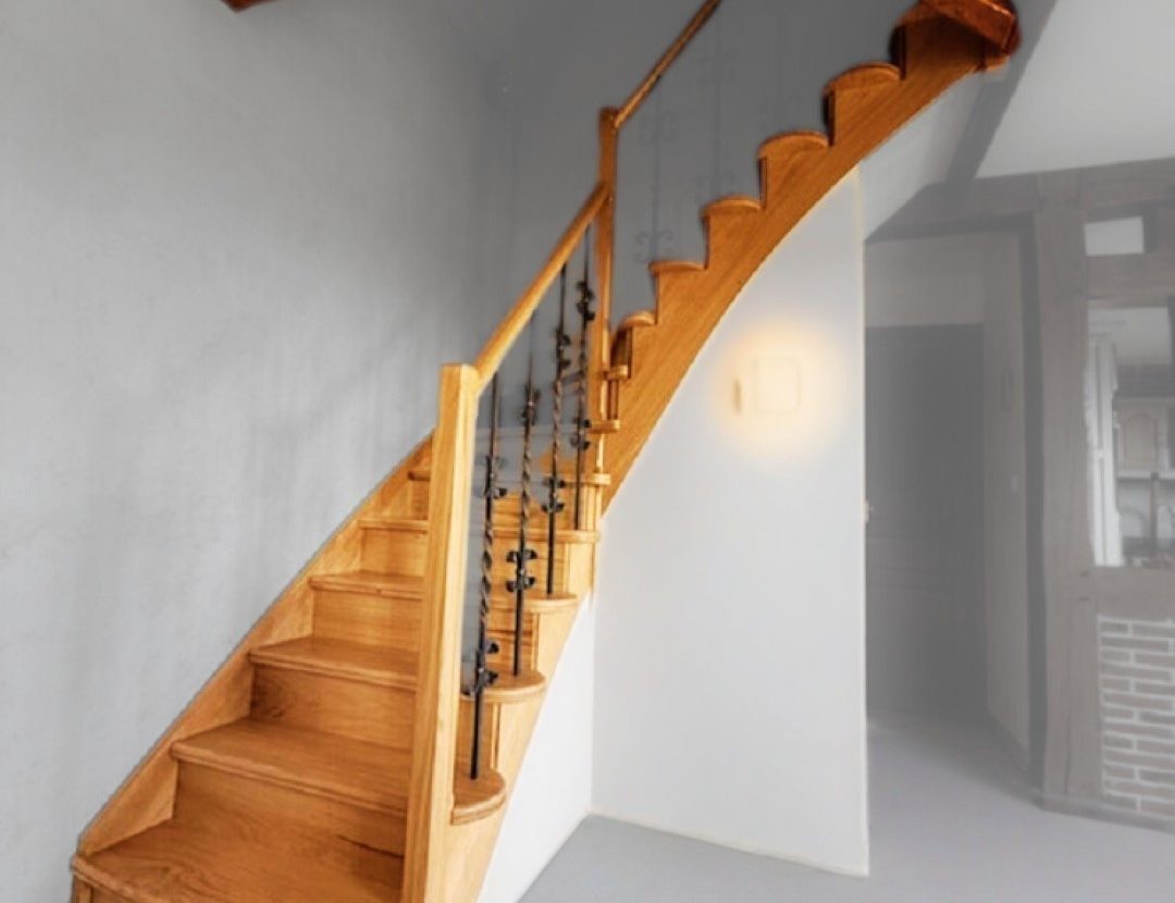 Escalier quart tournant