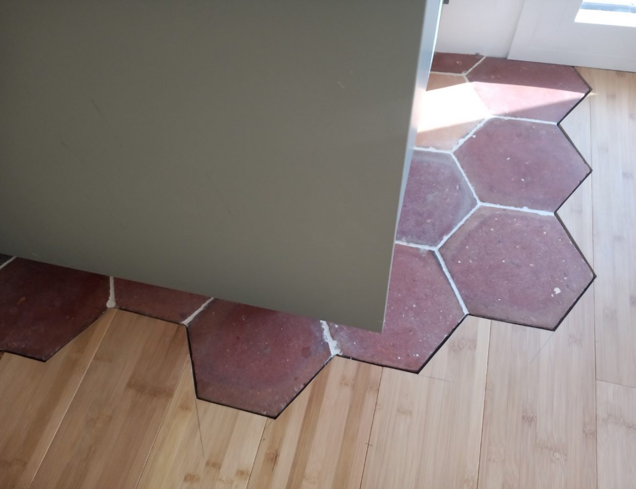 parquet avec découpe